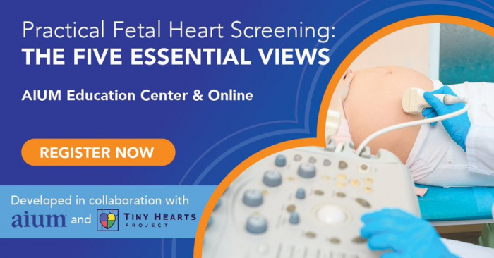 AIUM Practical Fetal Heart Screening: The Five Essential Views 2024 (Videos + Slides)