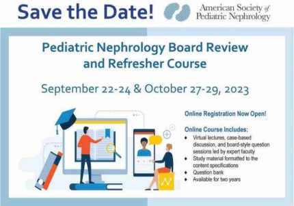 ASPN Pediatric Nephrology Board Review and Refresher Course 2023 (Videos + Slides)
